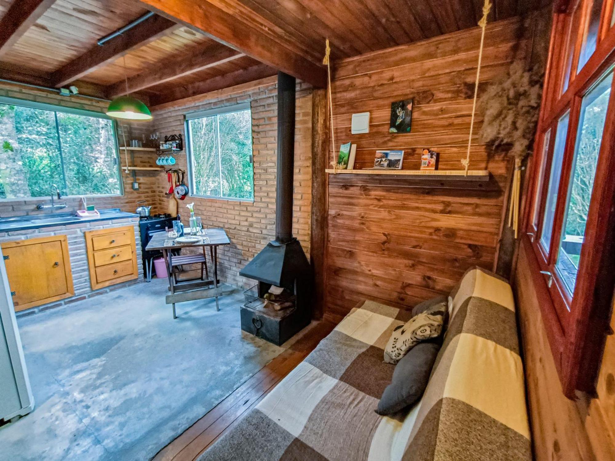 Cabana Na Floresta Rincao Do Fortaleza Cambará Buitenkant foto