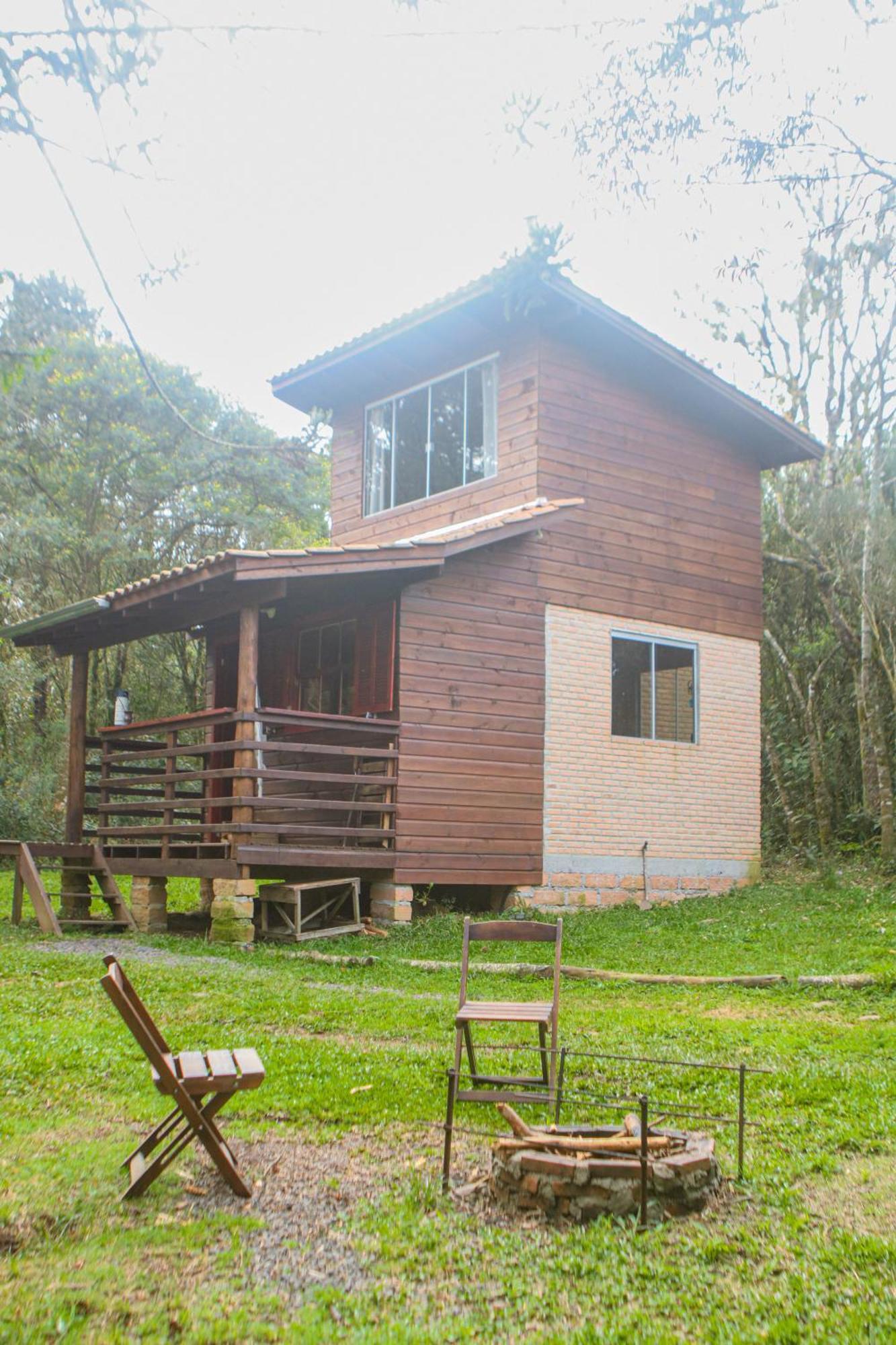Cabana Na Floresta Rincao Do Fortaleza Cambará Buitenkant foto